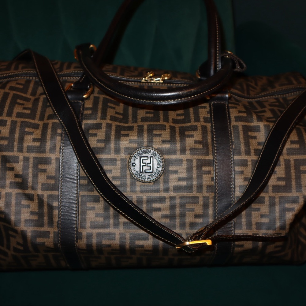 FENDI Zucca Boston Bag